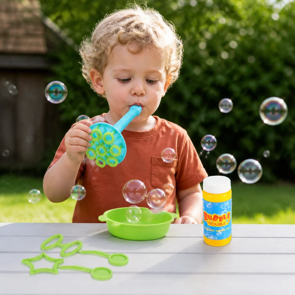Magic Bubble Blower Stick Set