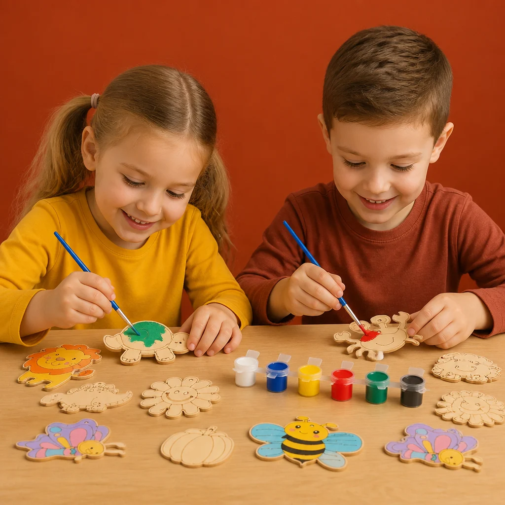 DIY Wooden Paint & Play Craft Kit for Kids