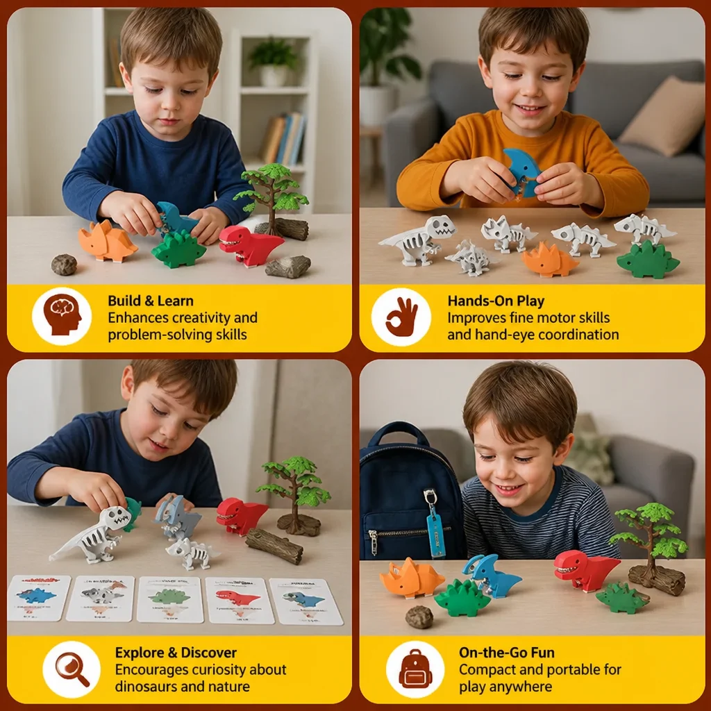Magnetic Animal Skeleton Builder Set โ STEM Take-Apart Learning Toy
