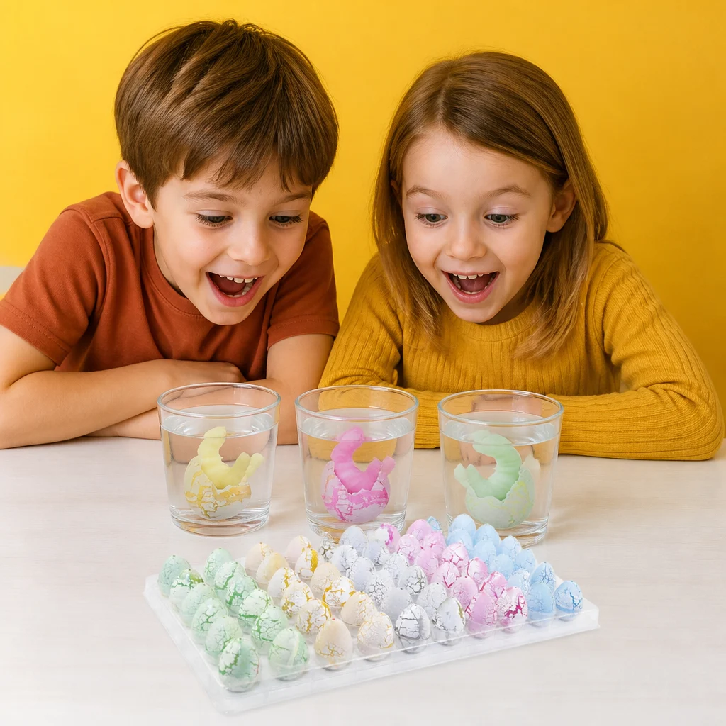 Hatching Dinosaur Egg Kit โ Grow-in-Water Dino Eggs with Surprise Toys