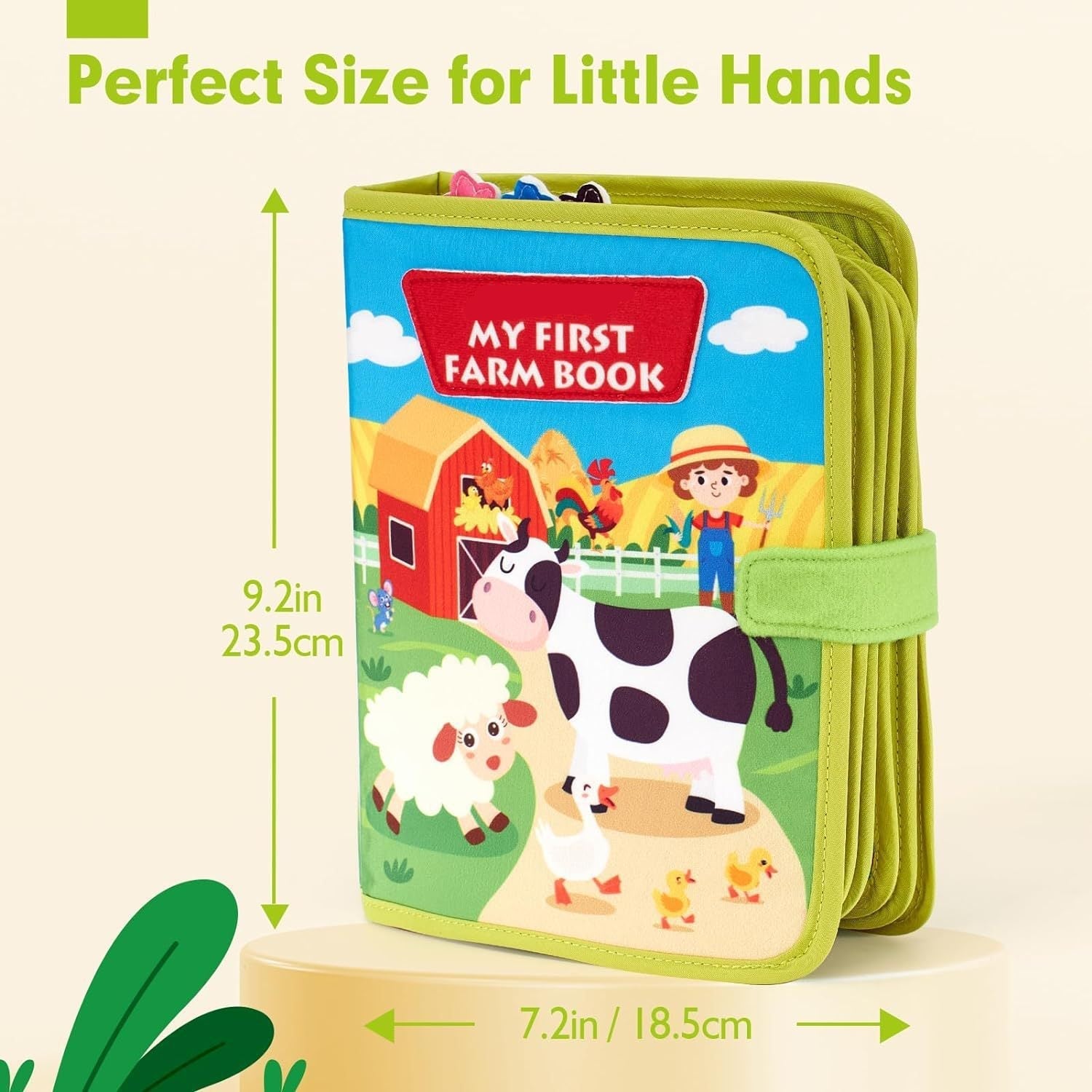 Educational Farm Story Book for Toddlers โ Soft Felt Activity Book for Animal Learning and Fine Motor Skills