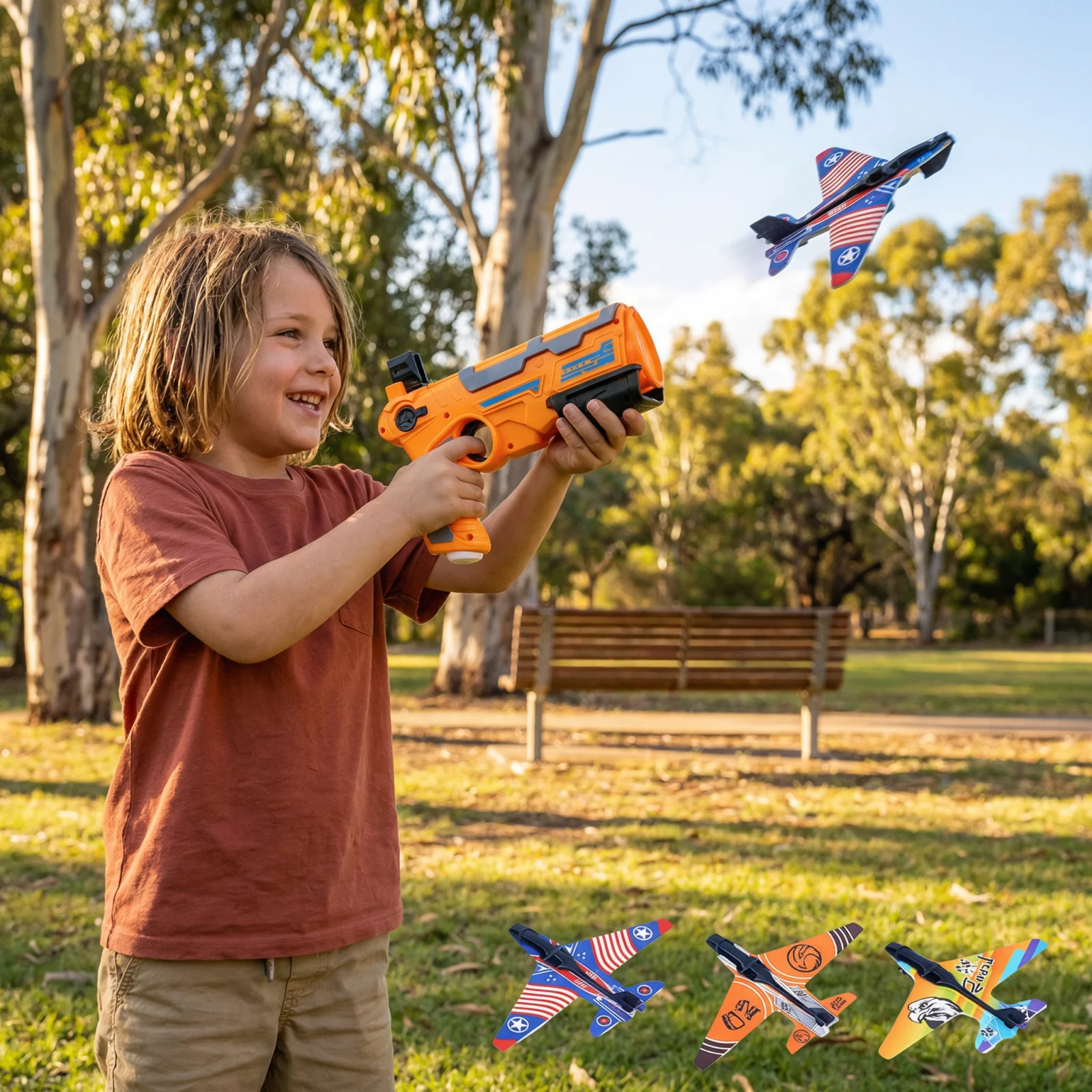 Kids Airplane Launcher – Outdoor Flying Toy Game
