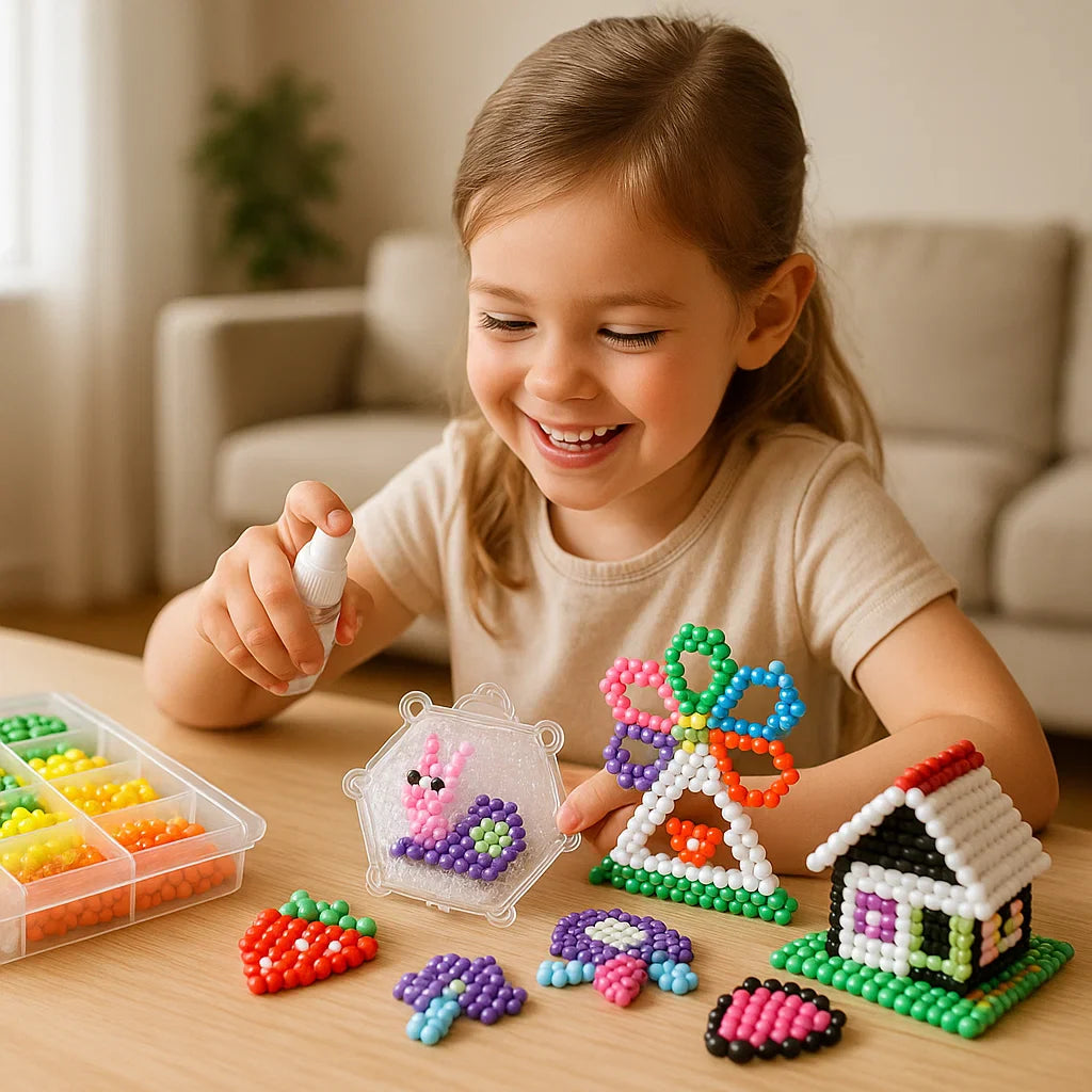DIY Water Bead Craft Kit for Kids โ Creative Educational Toy for Building Colorful 3D Shapes and Designs