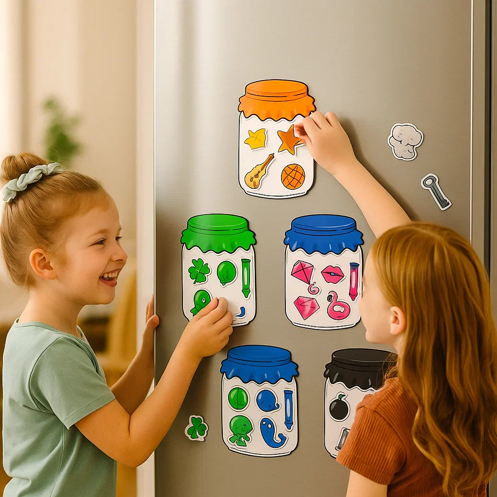 Magnetic Sorting Toy for Kids โ Fun Color Matching Game for Learning Objects, Shapes, and Daily Vocabulary