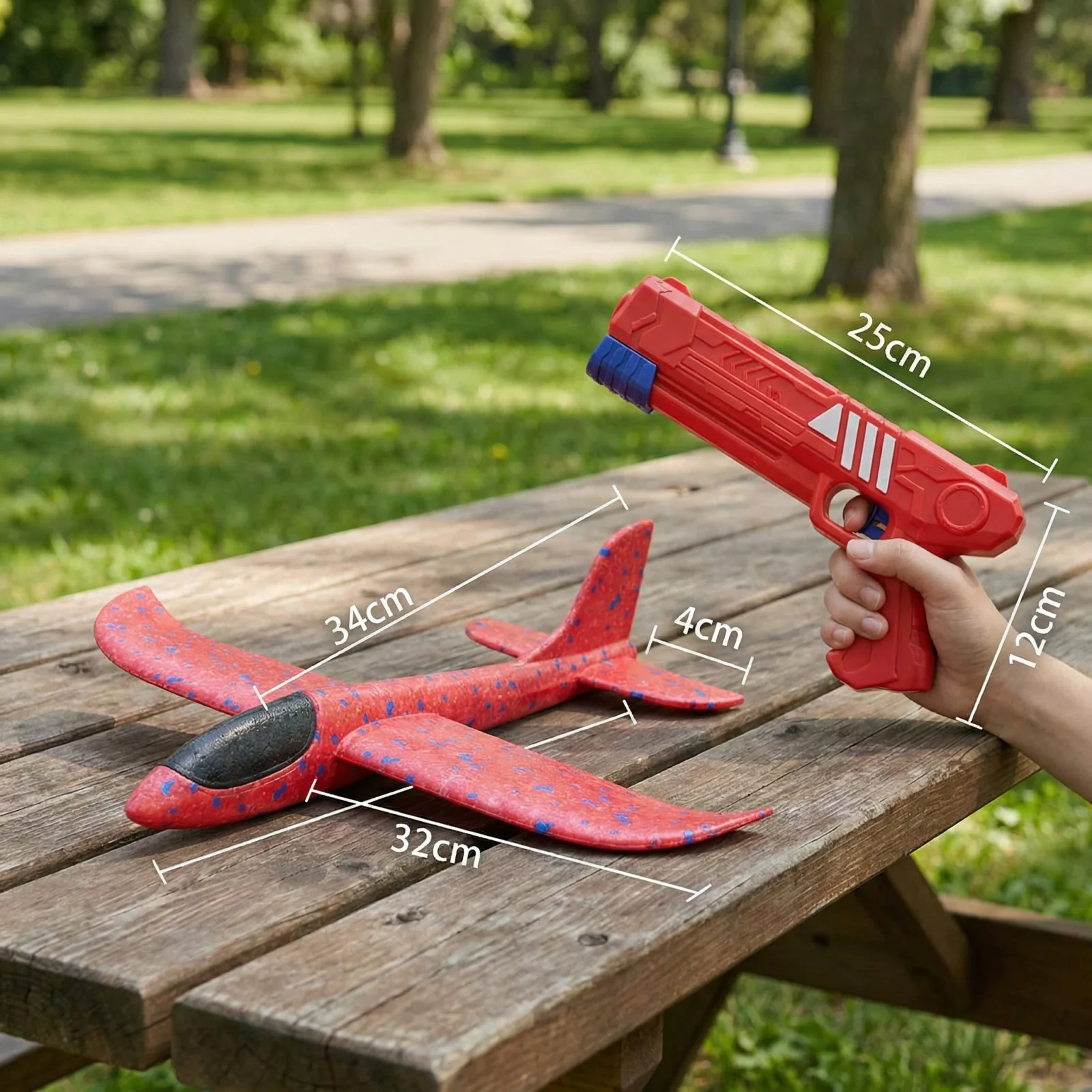 Foam Airplane Launcher for Kids – Interactive Flying Toy with Launch Gun