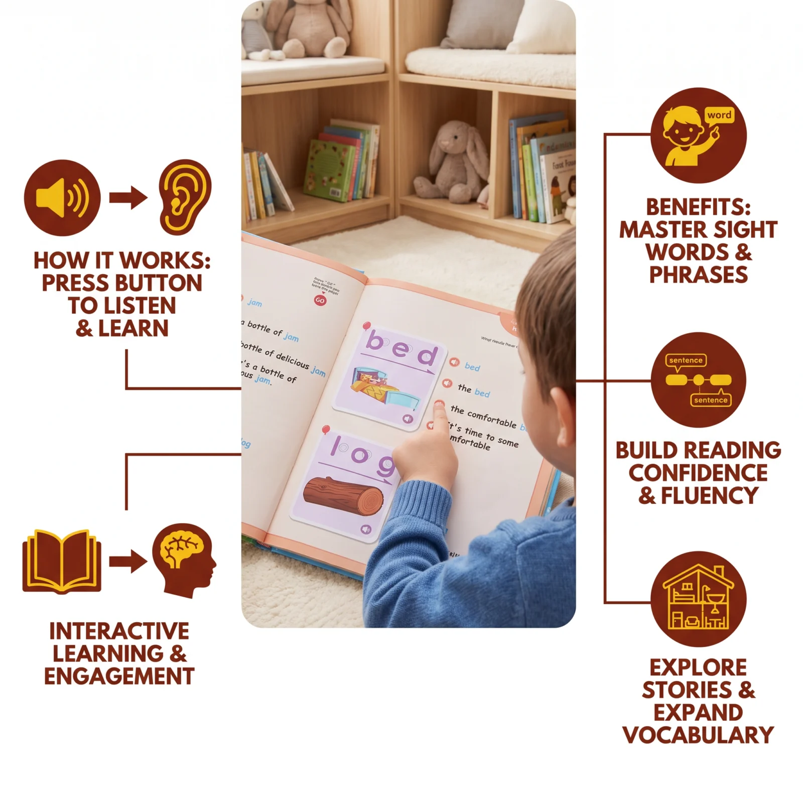 My First Leveled Reading Sound Book โ Interactive Reading & Literacy