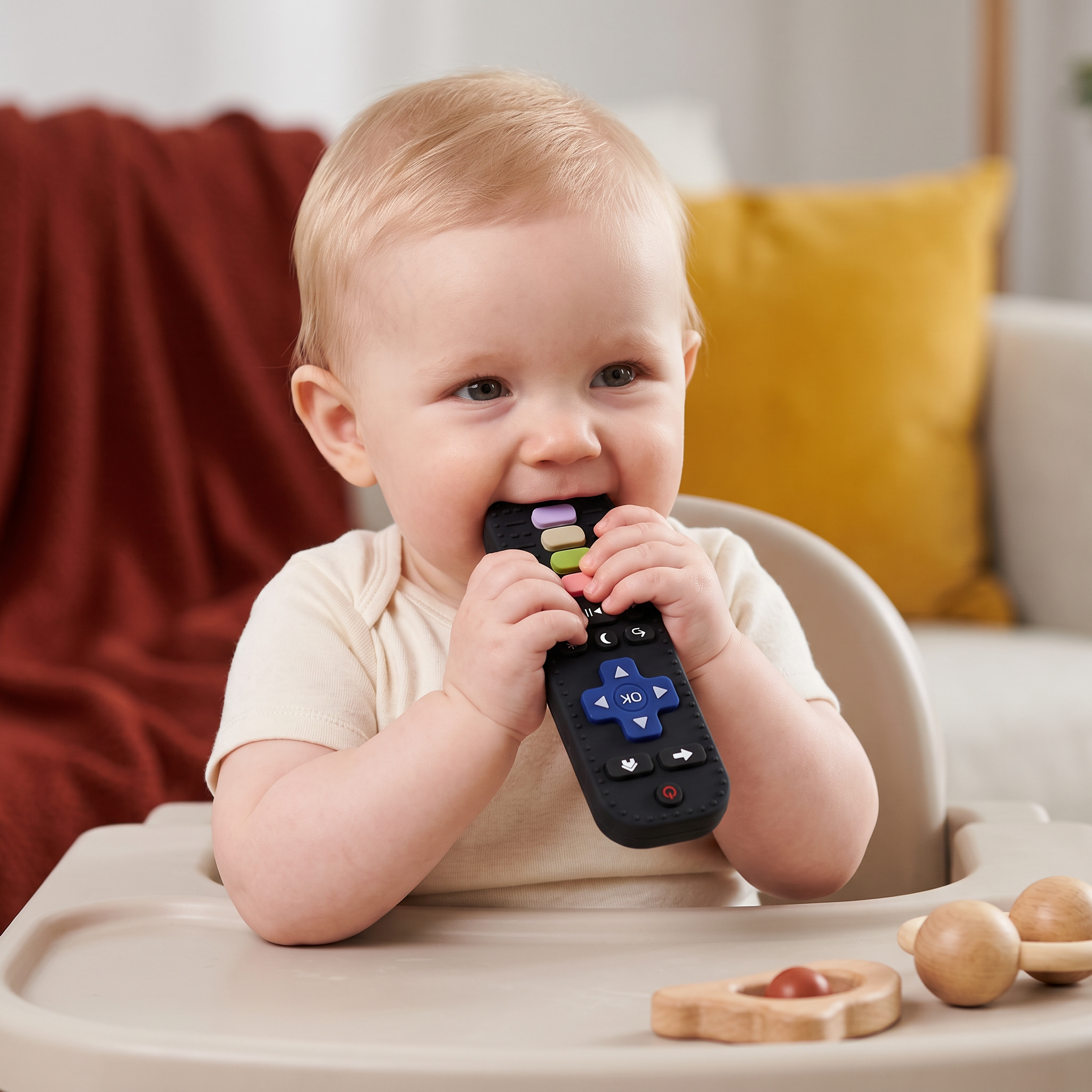 Silicone Remote Control Baby Teether โ BPA-Free Sensory Chew Toy - Image 7