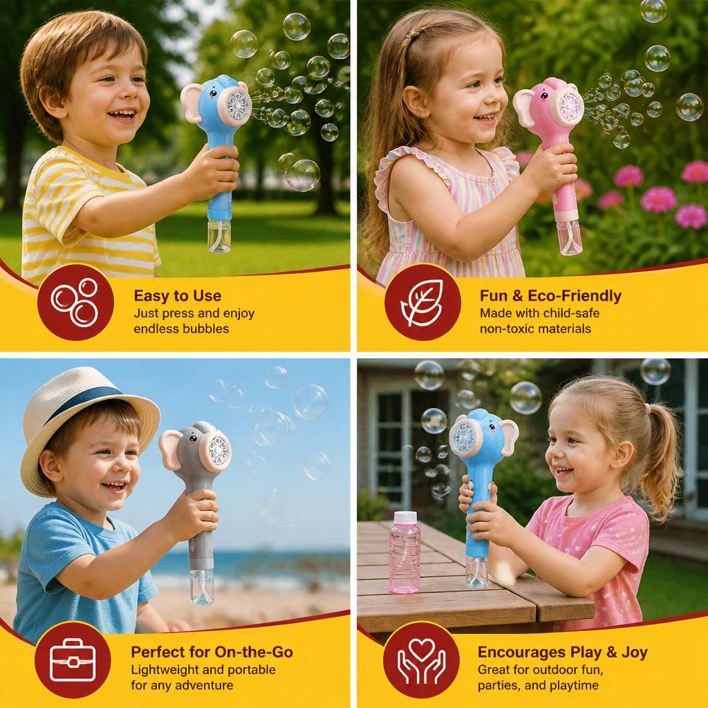 Elephant Bubble Stick Toy - Image 4