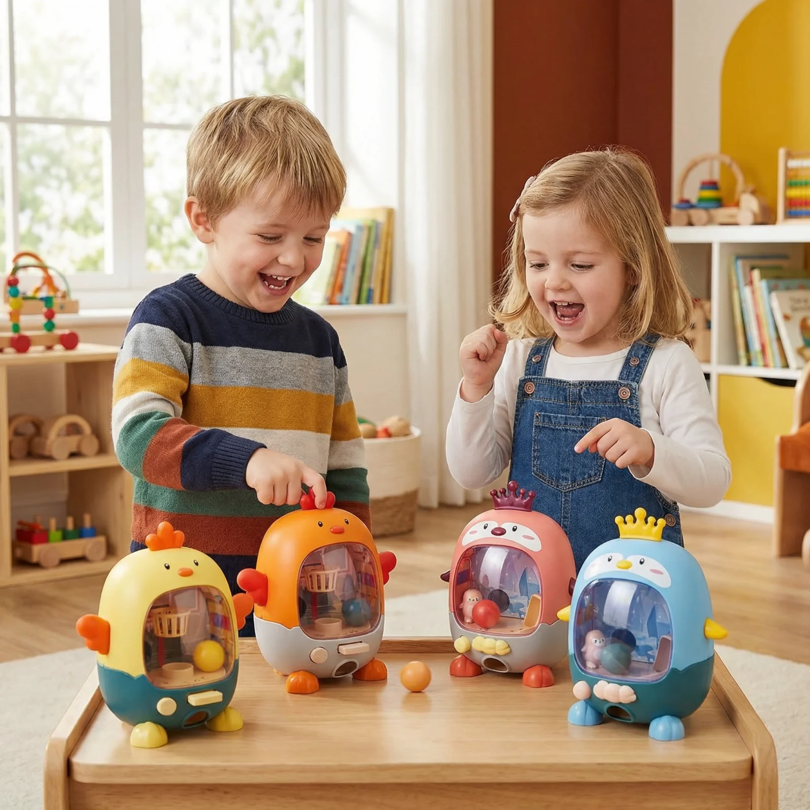 Interactive Chicken Ball Game for Kids β Aim, Shoot & Score Learning Toy