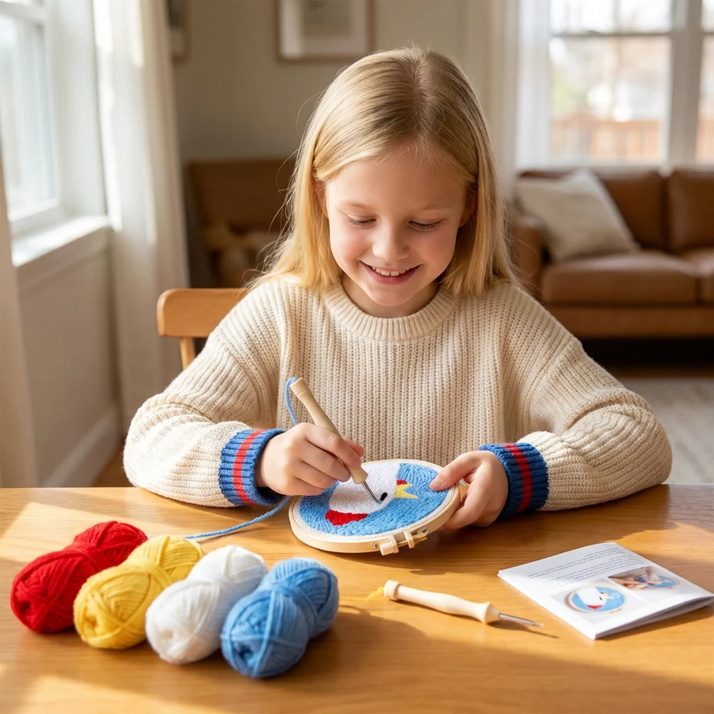 Punch Needle Embroidery Starter Kit β Beginner DIY Set with Beautiful Patterns