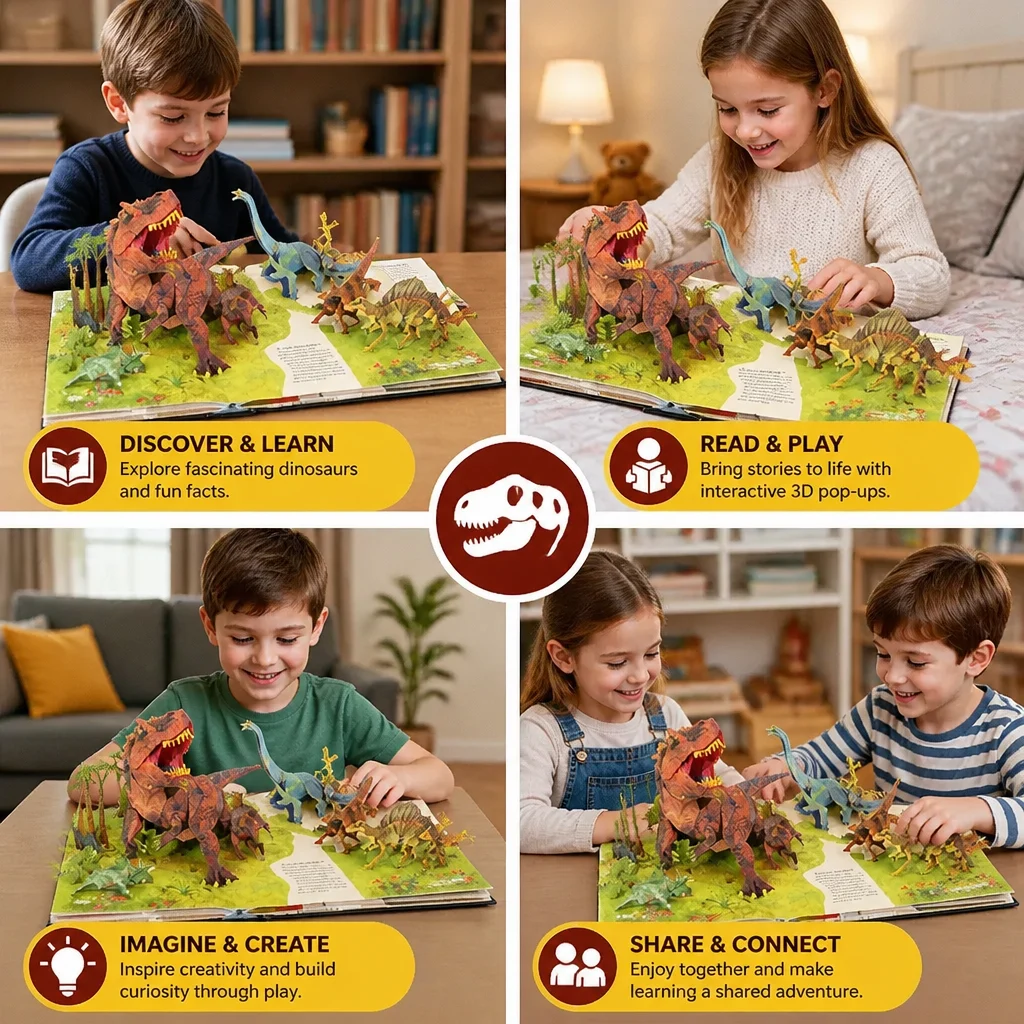 Interactive 3D Pop-Up Dinosaur Encyclopedia
