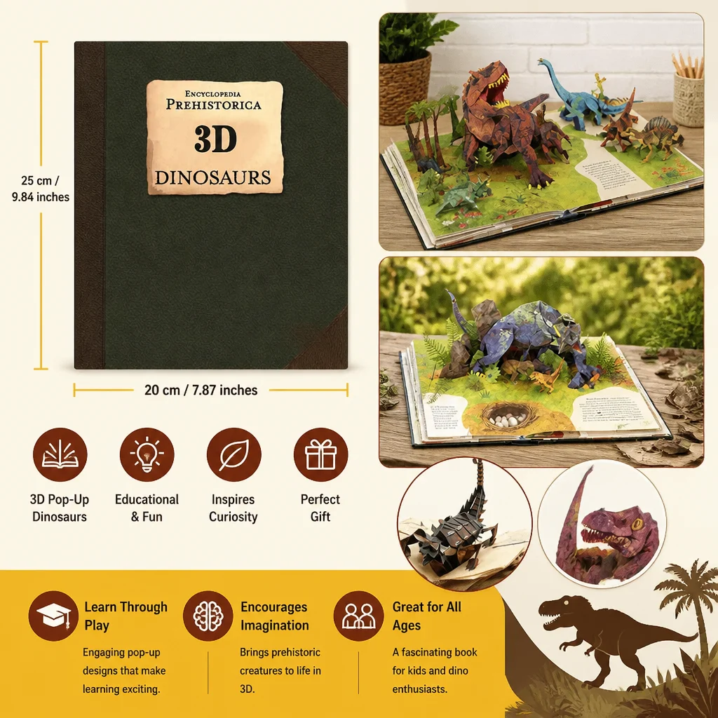 Interactive 3D Pop-Up Dinosaur Encyclopedia