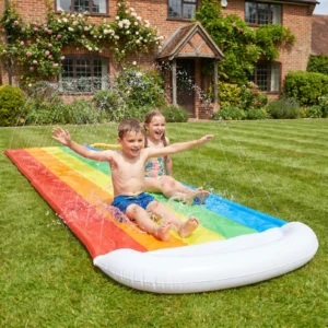 Rainbow Water Slide – Inflatable Outdoor Slide for Kids & Family