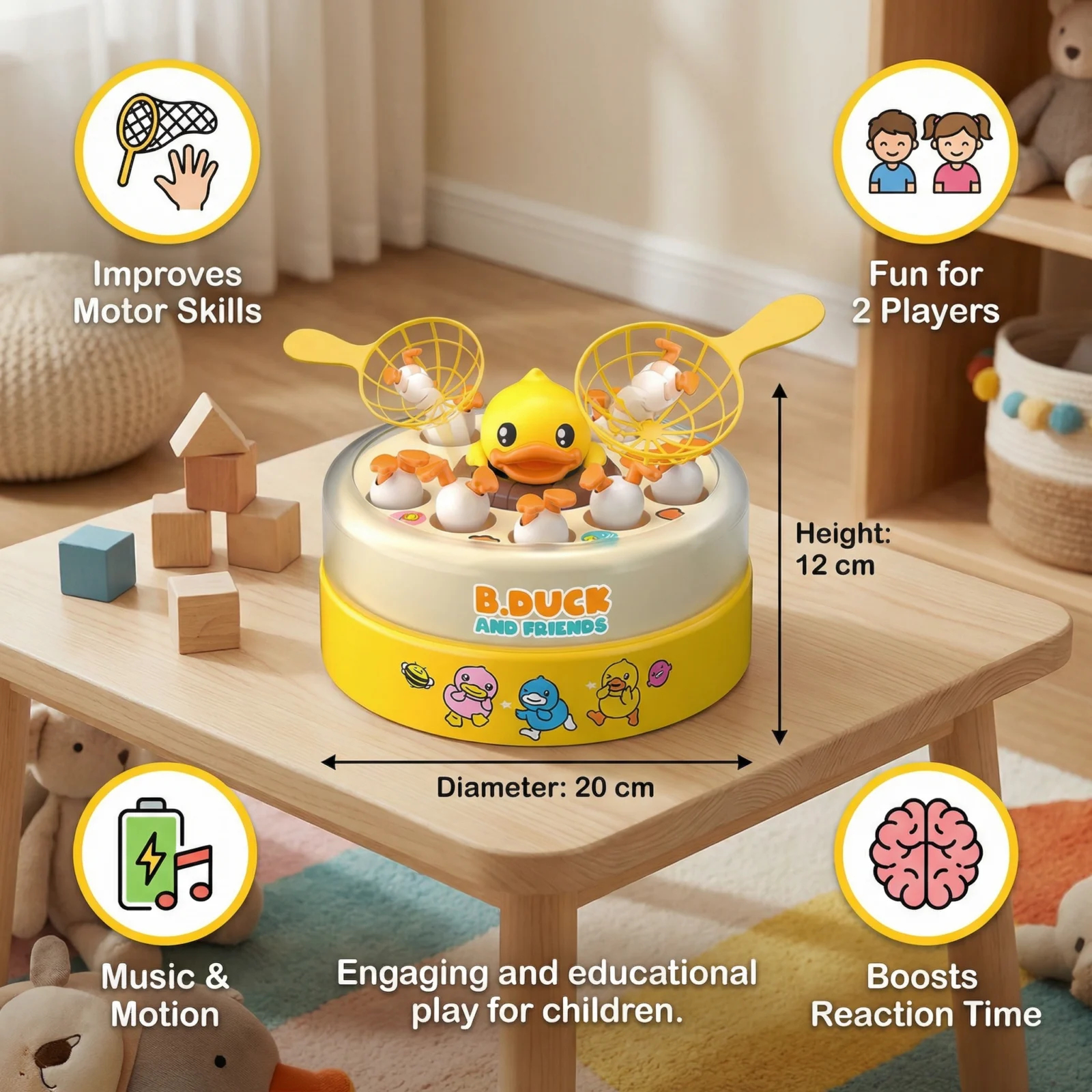 Duck Catch Game for Kids โ Interactive Skill Game