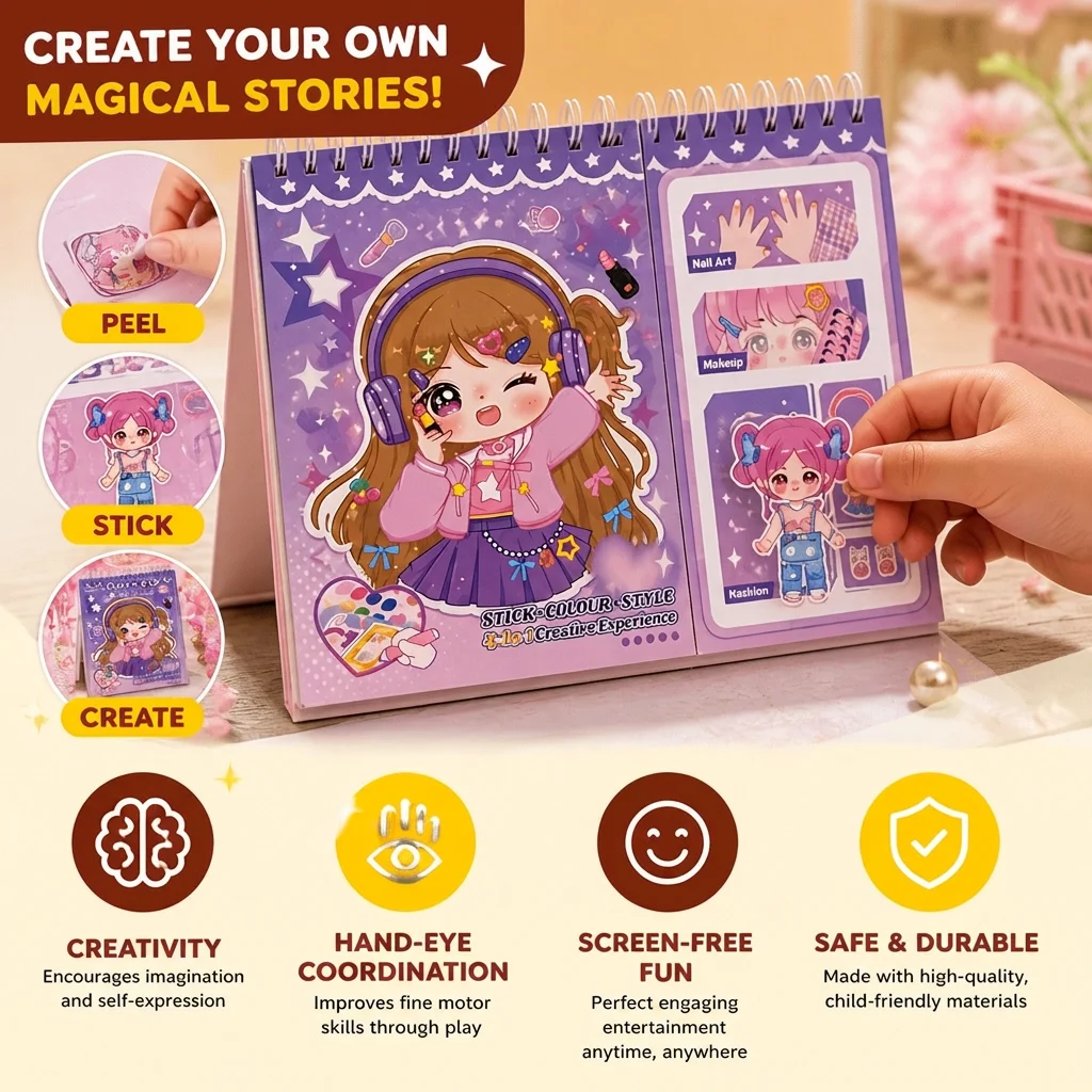 Princess Dress-Up Sticker Activity Book