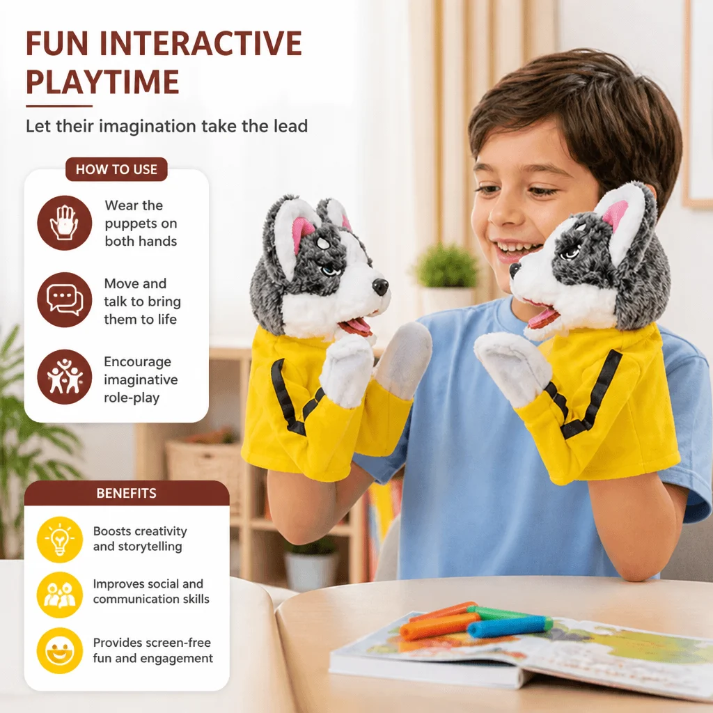 Boxing Husky Funny Kids Toy