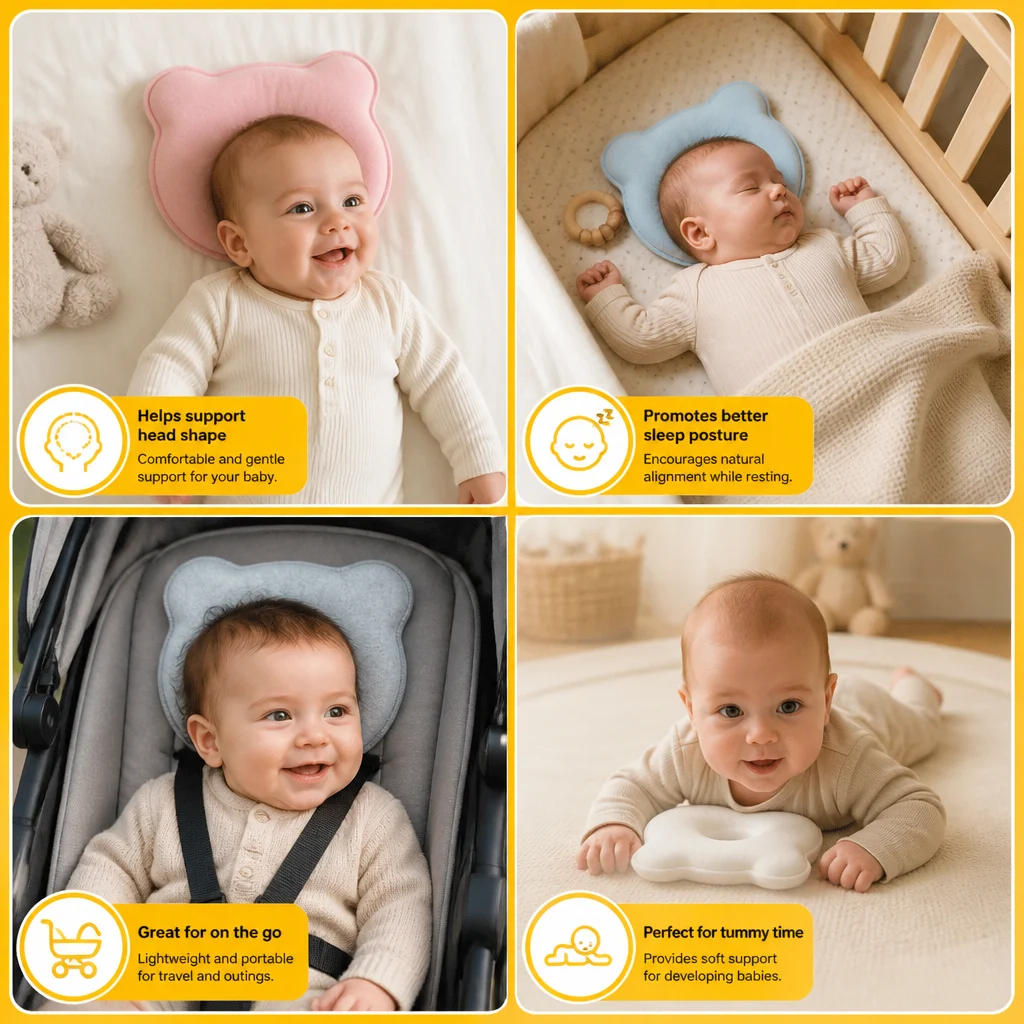 Memory Foam Baby Comfort Support Pillow