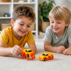 Wind-Up Transforming Animal Car Toy