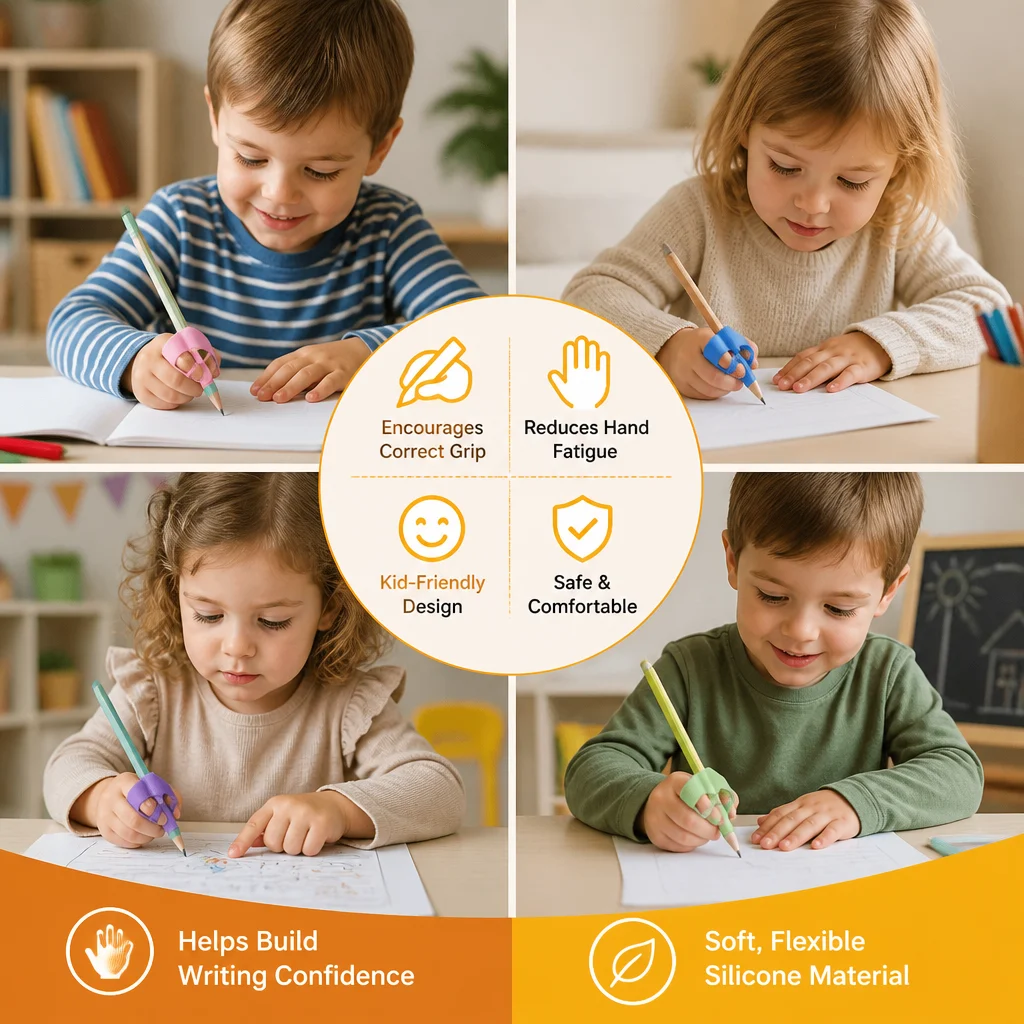 Ergonomic Silicone Pencil Grips
