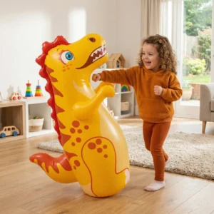 Kids Inflatable Punching Bag โ Animal Design with Water-Filled Base