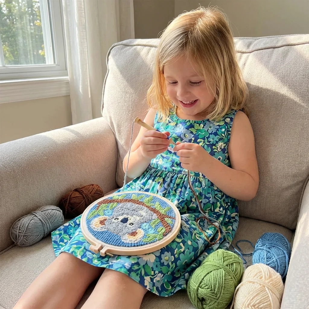 Punch Needle Embroidery Starter Kit β Beginner DIY Set with Beautiful Patterns