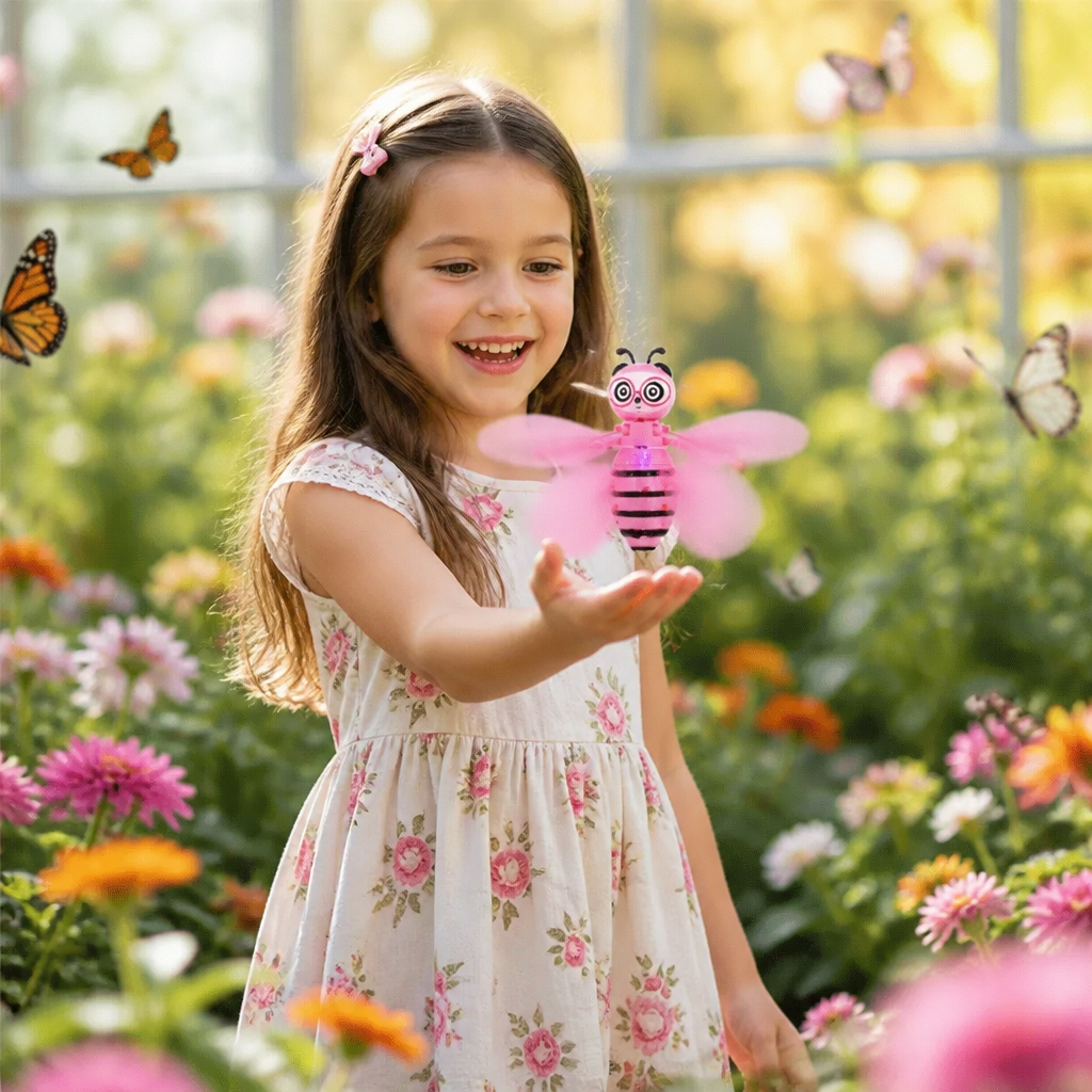 Hand-Controlled Flying Bee Toy with Motion Sensor and LED Lights - Image 2
