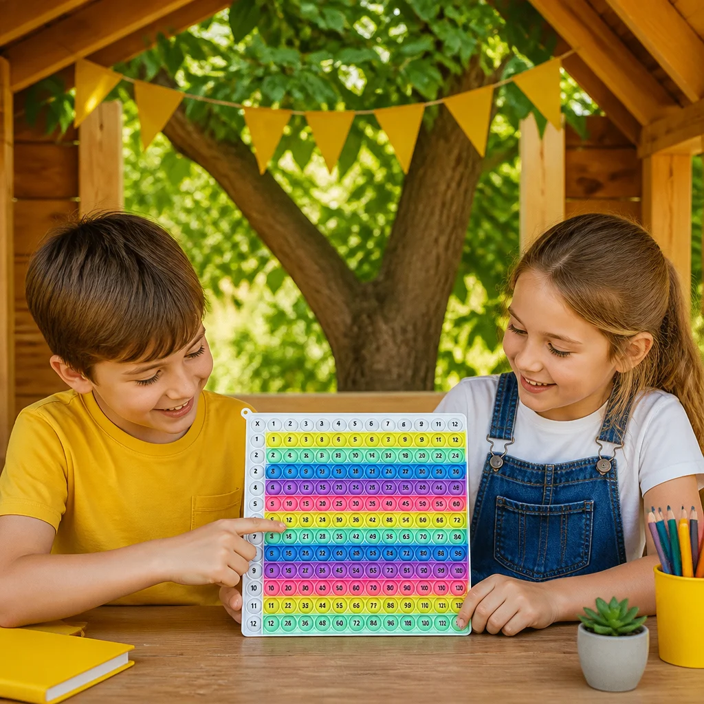 Rainbow Pop Math โ Multiplication Fidget Learning Toy