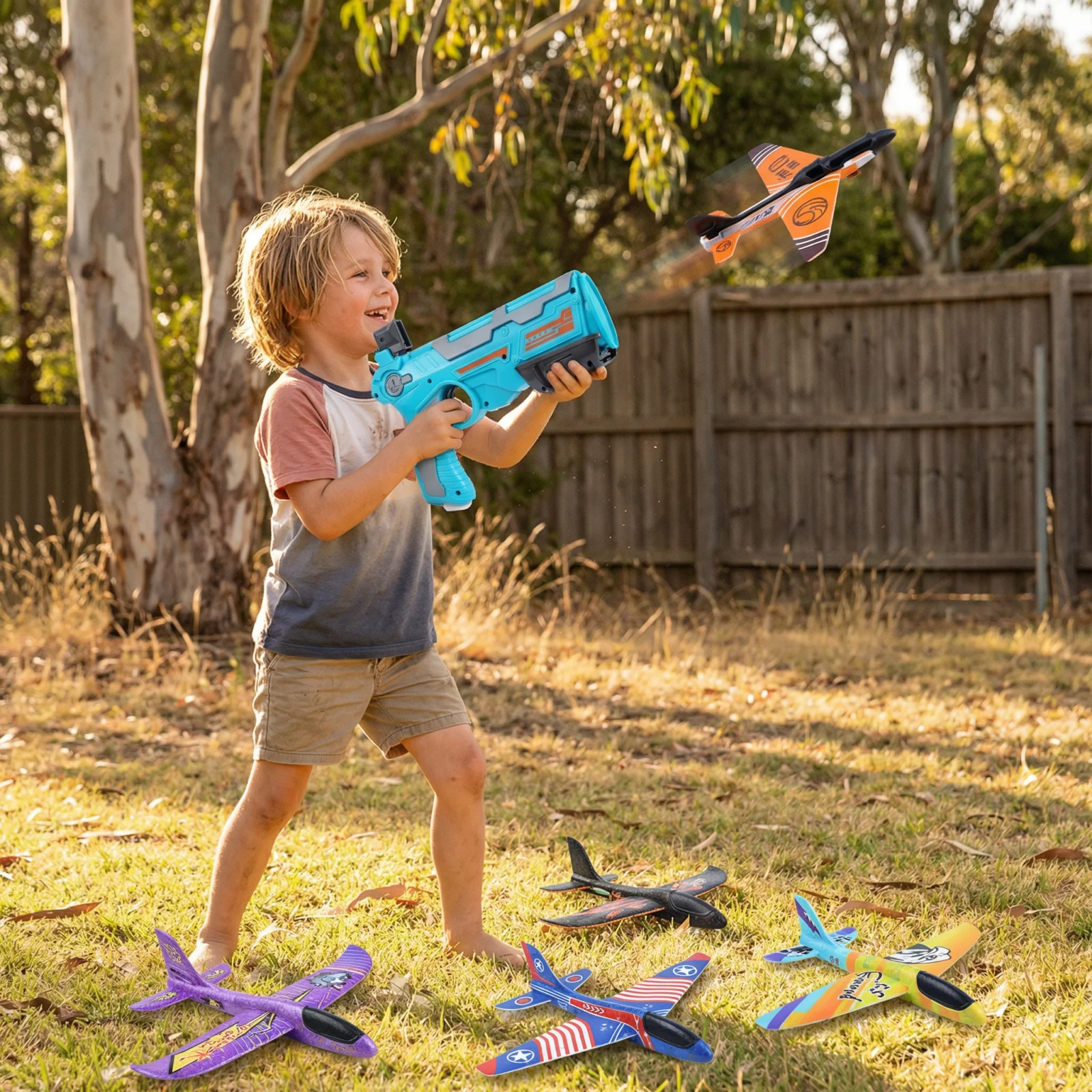 Kids Airplane Launcher – Outdoor Flying Toy Game