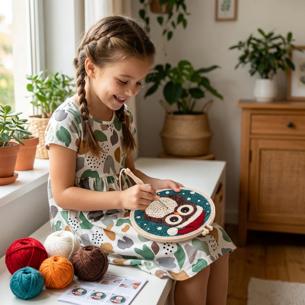 Punch Needle Embroidery Starter Kit β Beginner DIY Set with Beautiful Patterns