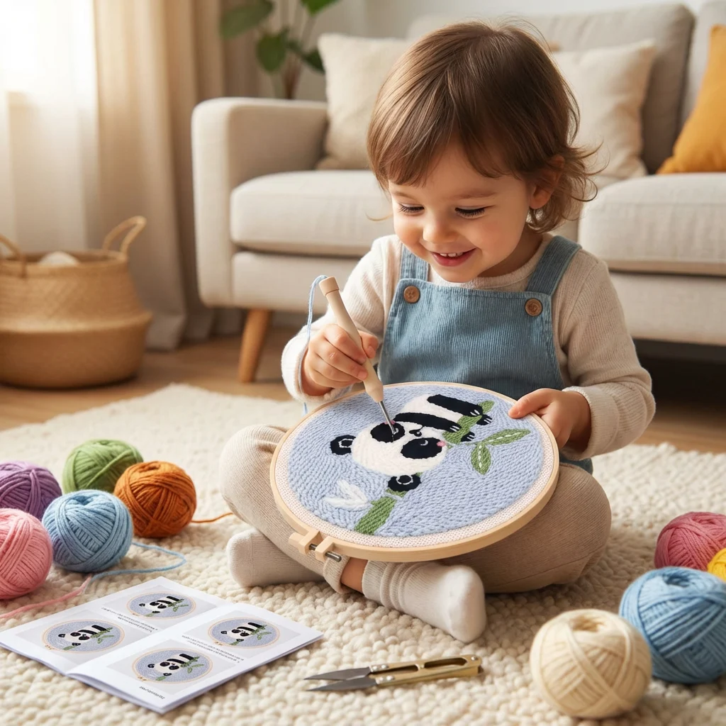 Punch Needle Embroidery Starter Kit β Beginner DIY Set with Beautiful Patterns