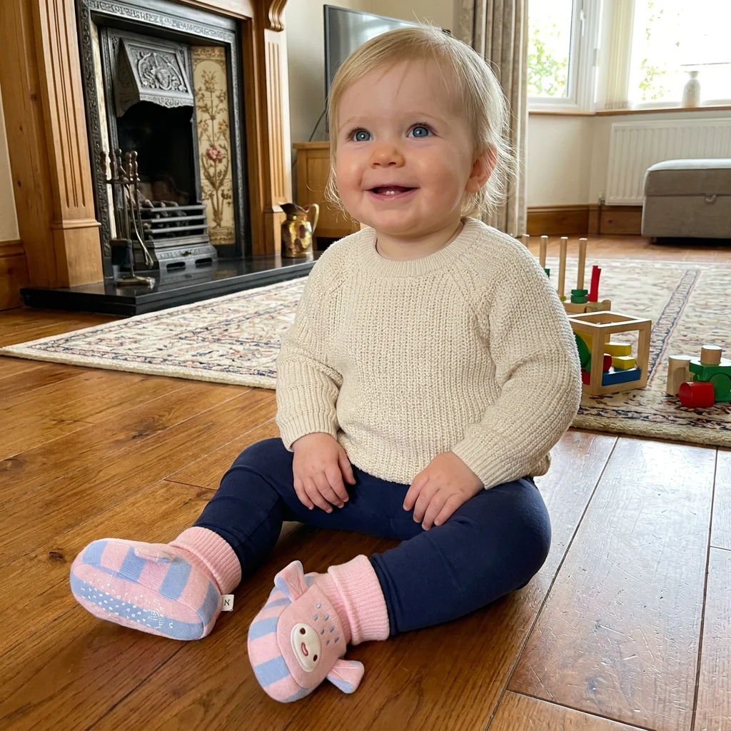 Cosy Baby Sock Shoes – Warm, Non-Slip & Comfortable