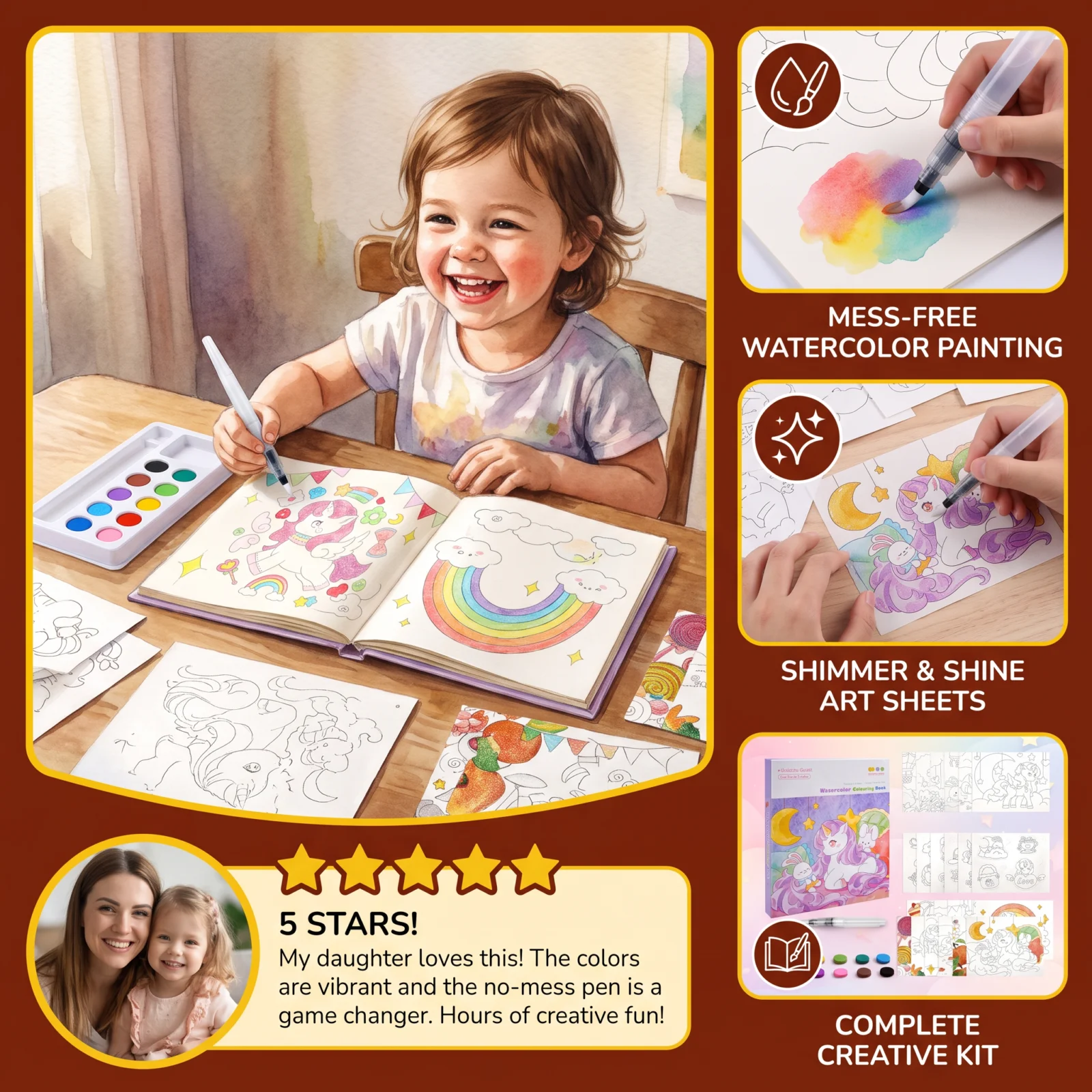 All-in-One Watercolour Painting Book