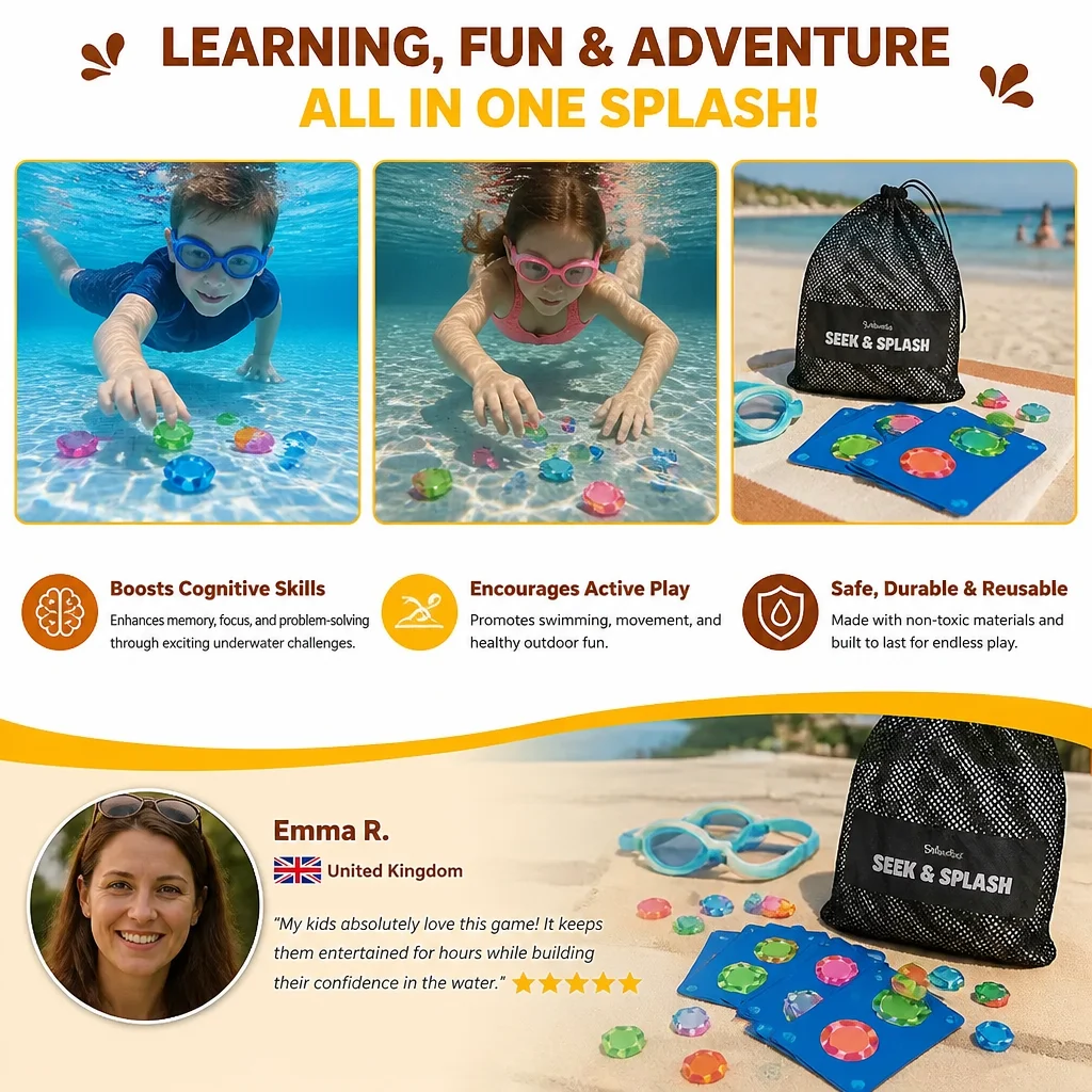 Underwater Search & Find Game With Colourful Gems