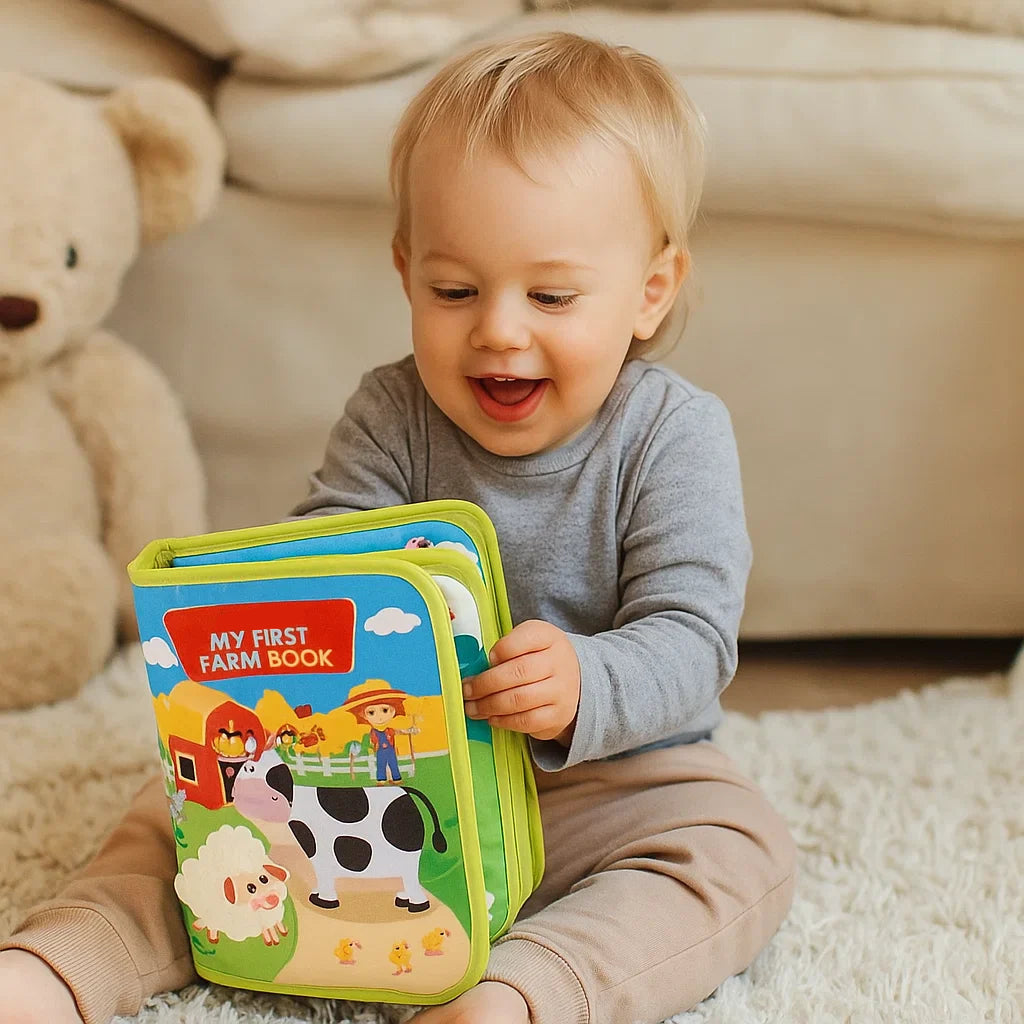 Educational Farm Story Book for Toddlers โ Soft Felt Activity Book for Animal Learning and Fine Motor Skills