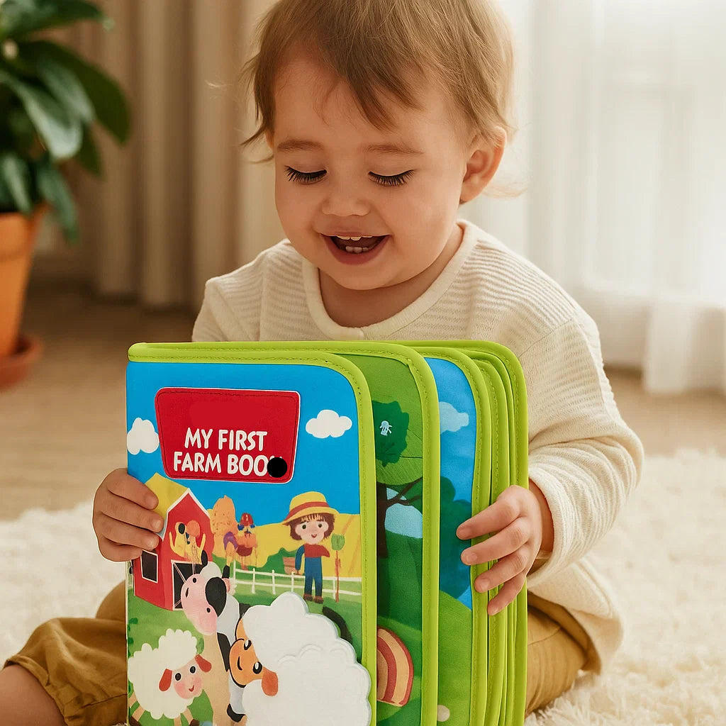 Educational Farm Story Book for Toddlers โ Soft Felt Activity Book for Animal Learning and Fine Motor Skills