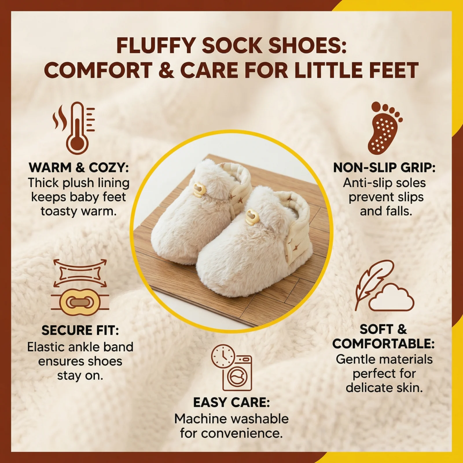Fluffy Sock Shoes for Babies