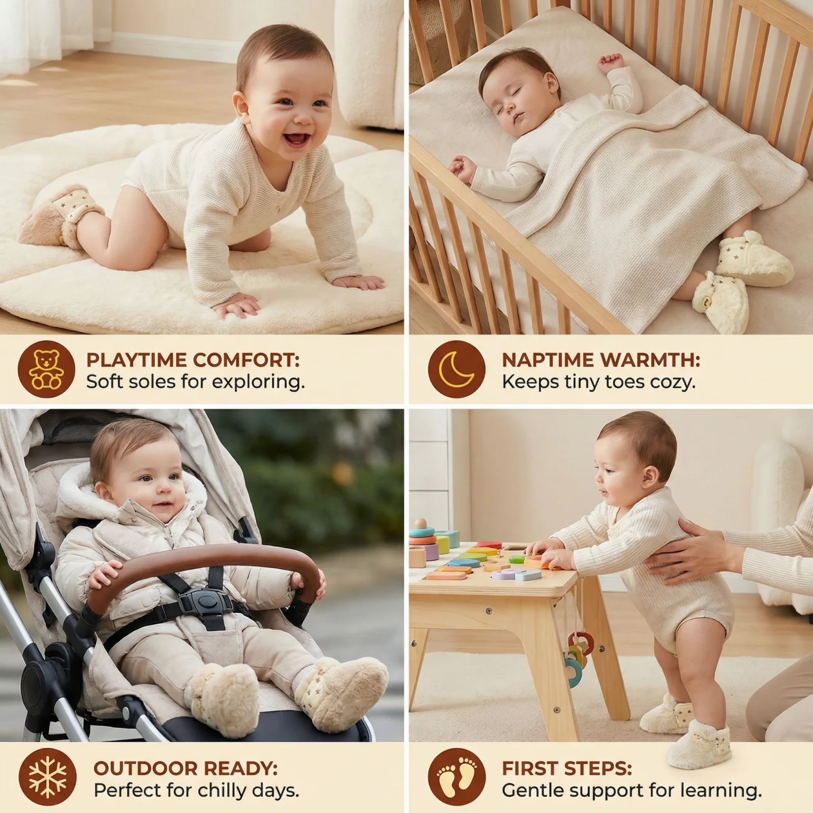 Fluffy Sock Shoes for Babies