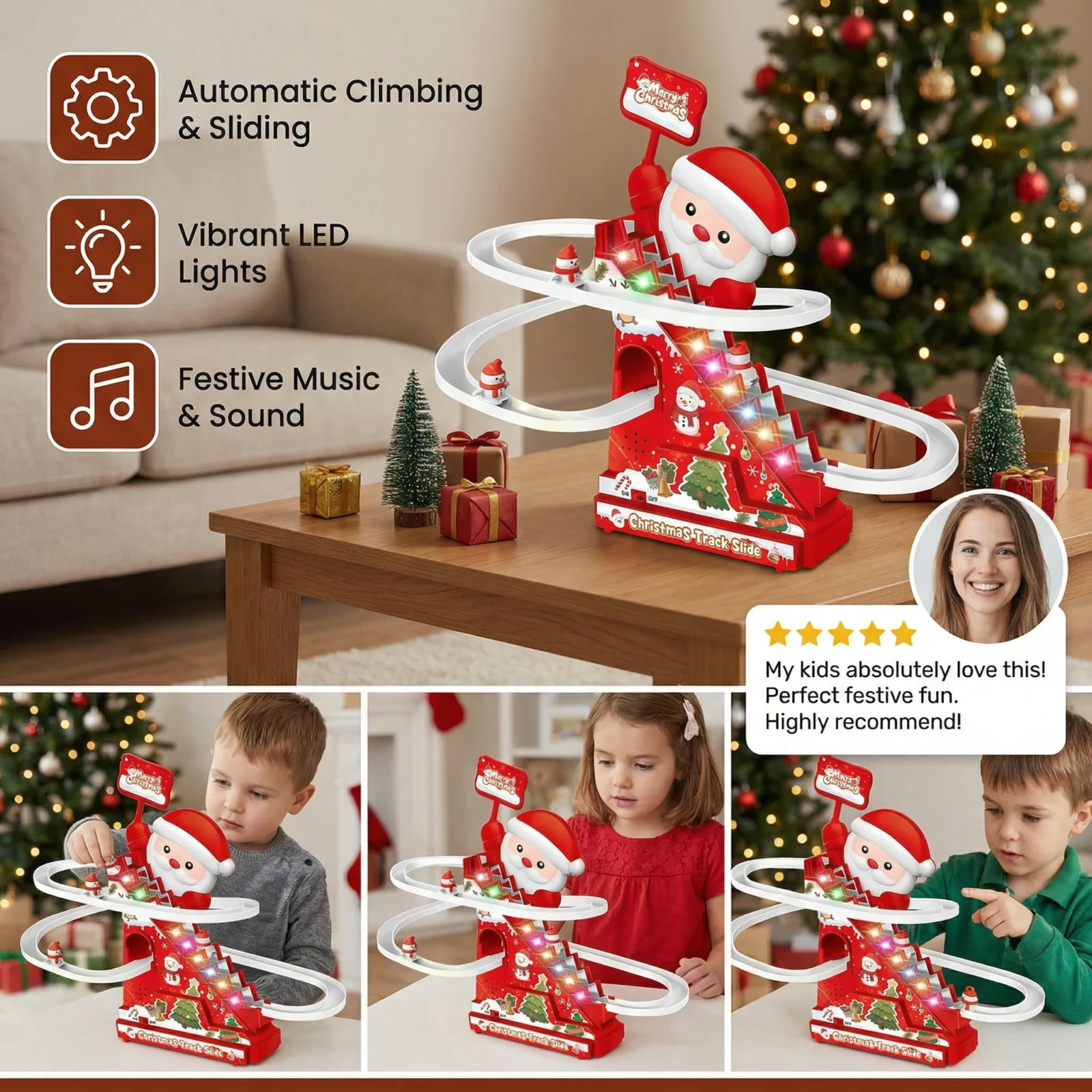 Santa Claus Roller Coaster Fun